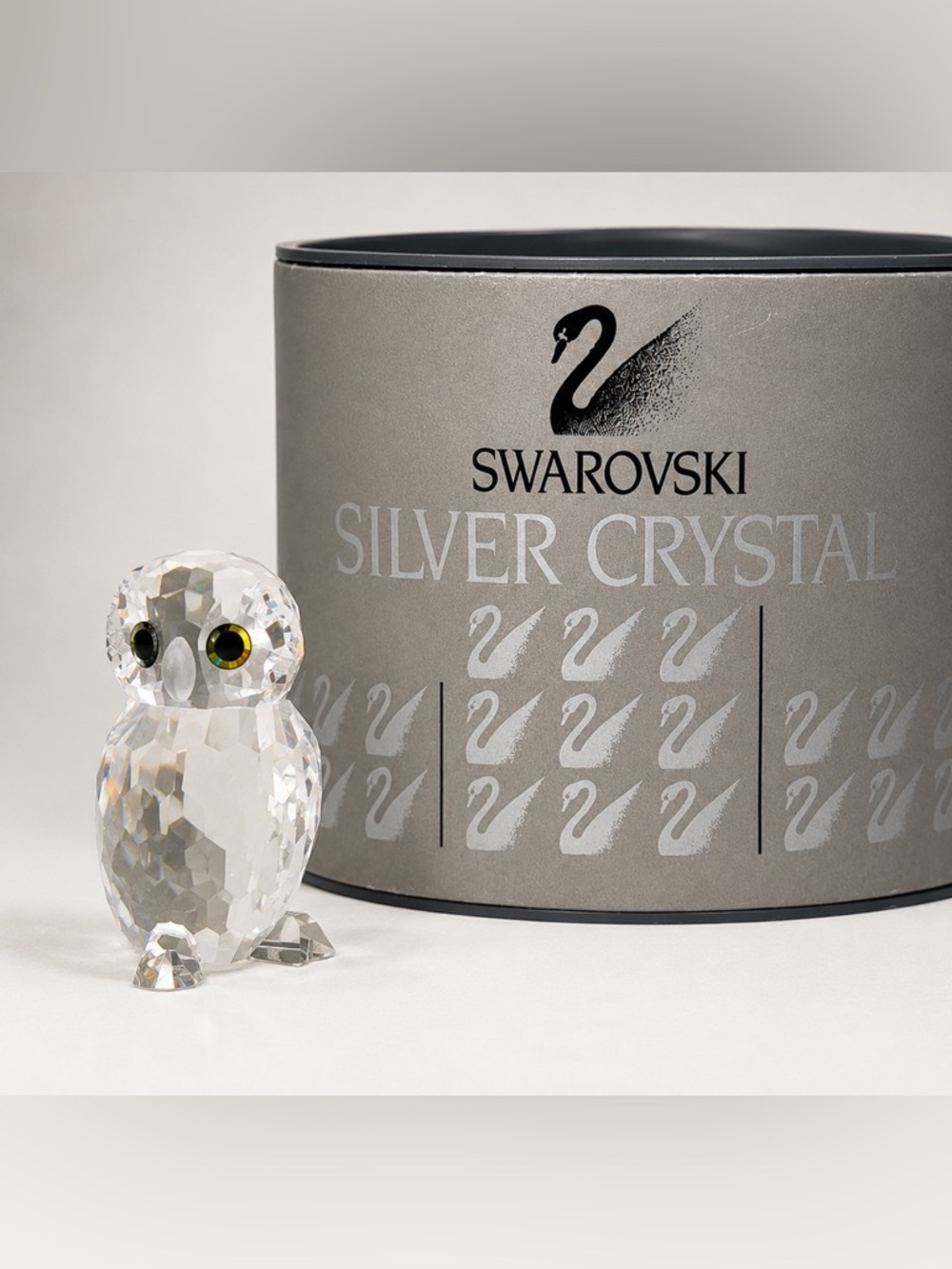 Retired Swarovski Crystal Owlet #188386 Woodland Friends Owl MIB w/ COA Austria